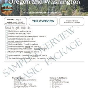Basic Itinerary Package